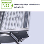 HZ-003 BBQ Grill Outdoor Portable Stainless Steel Stove Household Charcoal Barbecue Rack, M, L