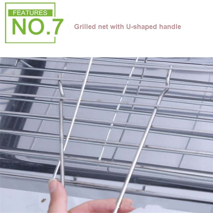 HZ-003 BBQ Grill Outdoor Portable Stainless Steel Stove Household Charcoal Barbecue Rack, M, L