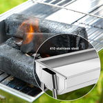 HZ-003 BBQ Grill Outdoor Portable Stainless Steel Stove Household Charcoal Barbecue Rack, M, L