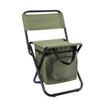 Outdoor Folding Chair with Storage Bag & Backrest & Heat Preservation Function, Outdoor Folding Chair