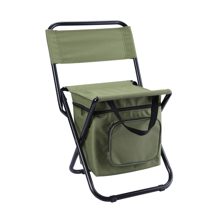 Outdoor Folding Chair with Storage Bag & Backrest & Heat Preservation Function, Outdoor Folding Chair