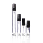 50 Stück leere Parfümfläschchen zum Sprühen, 2 ml, 3 ml, 5 ml, 10 ml
