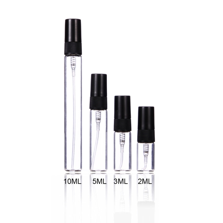 50 Stück leere Parfümfläschchen zum Sprühen, 2 ml, 3 ml, 5 ml, 10 ml