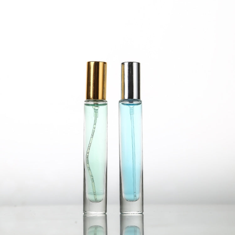 10 Stück Parfümflaschen aus transparentem Glas, leere Sprühflaschen, tragbar, Reisegröße, 10 ml