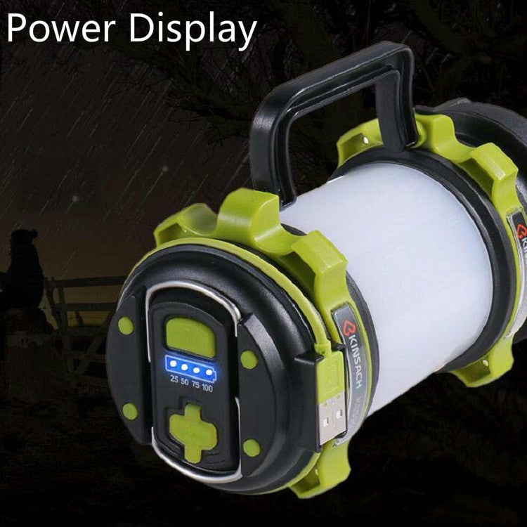 KINSACH Portable LED Searchlight Outdoor Rechargeable Multi-function Flashlight Camping Light