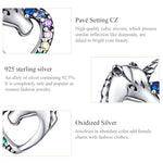Silver Stud Earrings Silver Earrings Colored Zircon Silver Stud Earrings, SCE611