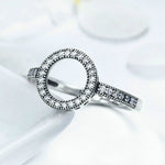 S925 Sterling Silver Womens Inlaid Ring, 6, 7, 9