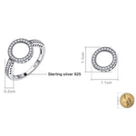S925 Sterling Silver Womens Inlaid Ring, 6, 7, 9