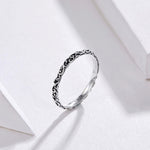 Vintage Pattern Sterling Silver Ring S925 Fashion Pattern Ring, 6 US Size, 7 US Size, 8 US Size, 9 US Size