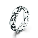 S925 Sterling Silver Ring Elephant Family Vintage Inlaid Ring, 6 US Size, 7 US Size, 8 US Size, 9 US Size