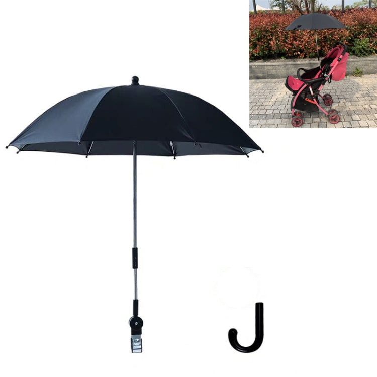Stroller Universal Stroller Umbrella Sliding Baby Artifact Vinyl Anti-UV Universal Clip Sun And Rain Dual-use Umbrella, Pink, Gray, Blue, Black
