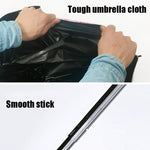 Small Fresh Forest Simple Sun and Rain Dual-use Sun Umbrella Sunscreen UV Protection Black Plastic Umbrella, Manual, Automatic