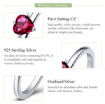 S925 Sterling Silver Ring Heartbeat Fashion Ring, 8