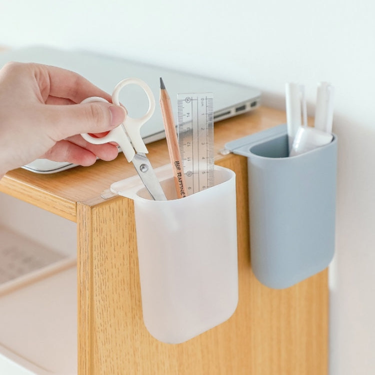 Sticky Pen Holder Desktop Can Hang Pen Case Office Stationery Storage And Sorting Box Random Colour, Pen Holder