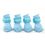 4 PCS/Set  Cartoon Dog Shoes Pet Silicone Waterproof Rain Boots, S, M, L