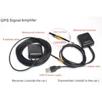 مضخم إشارة هوائي ملاحة GPS للسيارة 2 في 1، مضخم إشارة