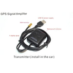 مضخم إشارة هوائي ملاحة GPS للسيارة 2 في 1، مضخم إشارة