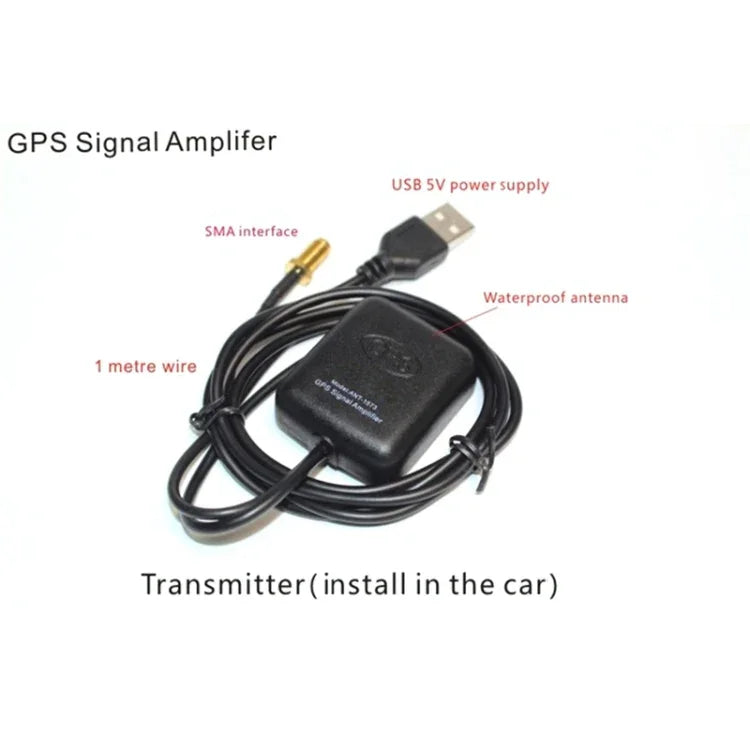 مضخم إشارة هوائي ملاحة GPS للسيارة 2 في 1، مضخم إشارة