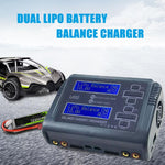 HTRC C240 Balanced Lithium Battery Charger Remote Control Airplane Toy Charger, EU Plug