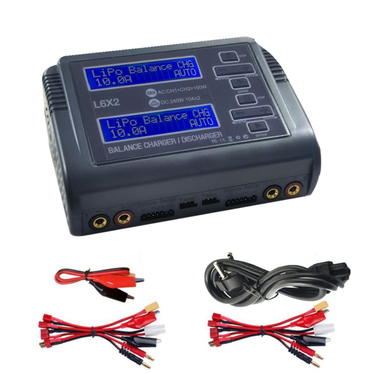 HTRC C240 Balanced Lithium Battery Charger Remote Control Airplane Toy Charger, EU Plug