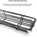 2 PCS Hot Dog Barbecue Cage Sausage Barbecue Clip Barbecue Clip Mesh Wooden Handle Barbecue Mesh Rack, Wood color, Red