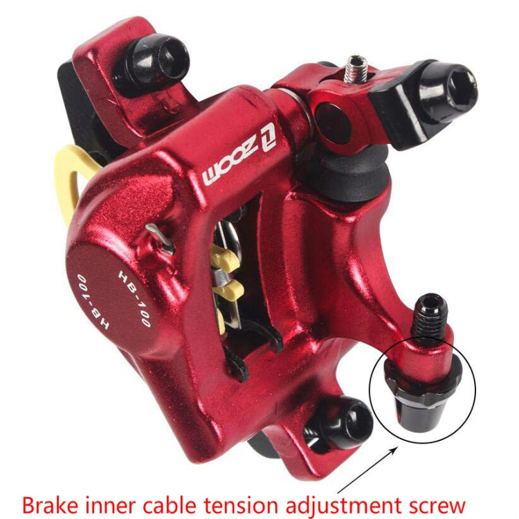 ZOOM HB100 Mountain Bike Hydraulic Brake Caliper Folding Bike Cable Pull Hydraulic Disc Brake Caliper, Front, Rear, Front and Rear