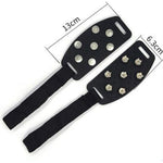 DM-1601 1pair Outdoor Mountaineering Snow Ice Surface 7-tooth Crampons Zinc Alloy Spikes Silicone Anti-skid Shoe Covers, DM-1601Shoe Cover