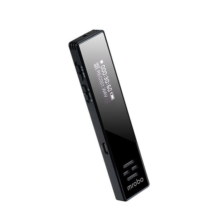مسجل صوت احترافي MROBO A10 مع تقليل الضوضاء، مشغل MP3 بشاشة ملونة للطلاب، 8GB، 16GB
