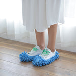 2pcs Chenille Lazy Mopping Shoe Cover Clean Floor Removable and Washable Mop Random Colour, Floor Mop