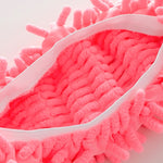 2pcs Chenille Lazy Mopping Shoe Cover Clean Floor Removable and Washable Mop Random Colour, Floor Mop