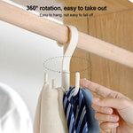 Rotatable Tie Belt Wardrobe Storage Hook, Tie Belt Hook