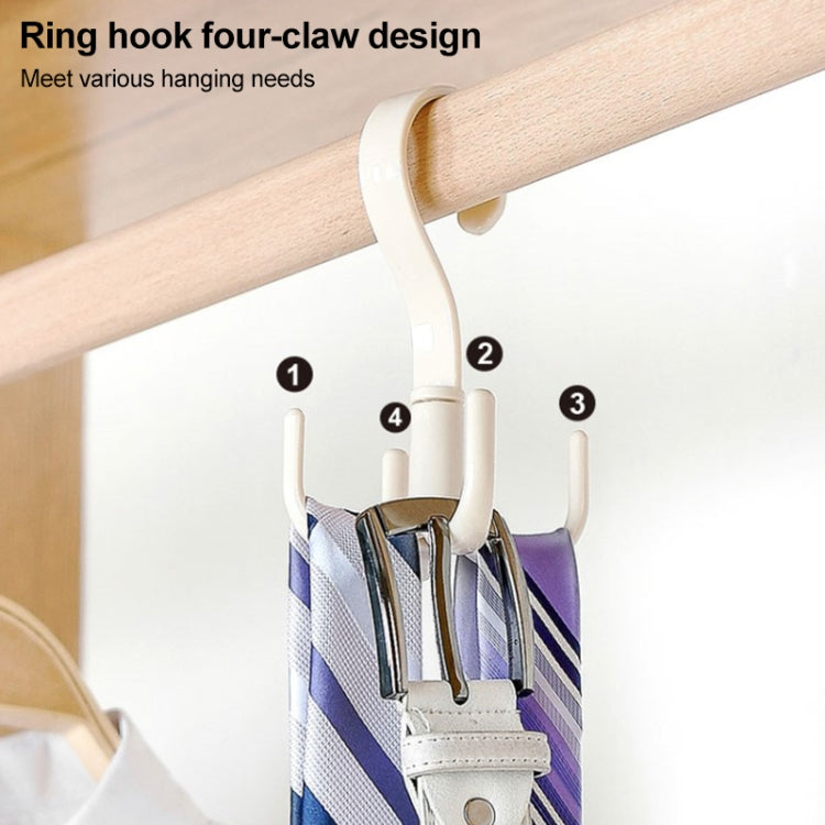 Rotatable Tie Belt Wardrobe Storage Hook, Tie Belt Hook