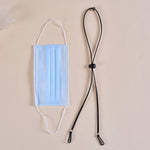 10pcs Mask Anti-lost Adjustable Lanyard and Ear Hook, Cashmere, White, Black, Yellow, Green, Blue, Pink, Red, Grey