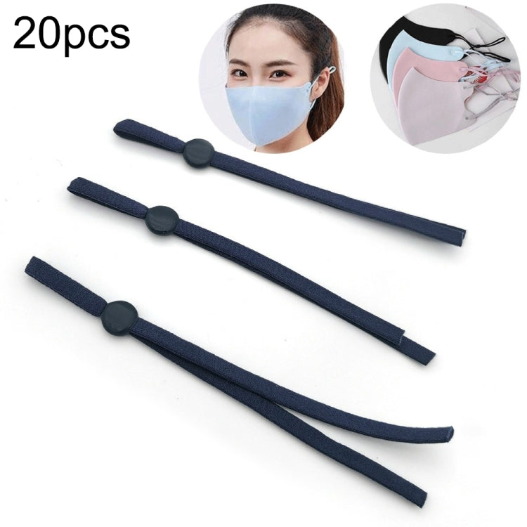 20pcs Adjustable Elastic Band Mask Rope, Random Color Delivery, Elastic Band Mask Rope