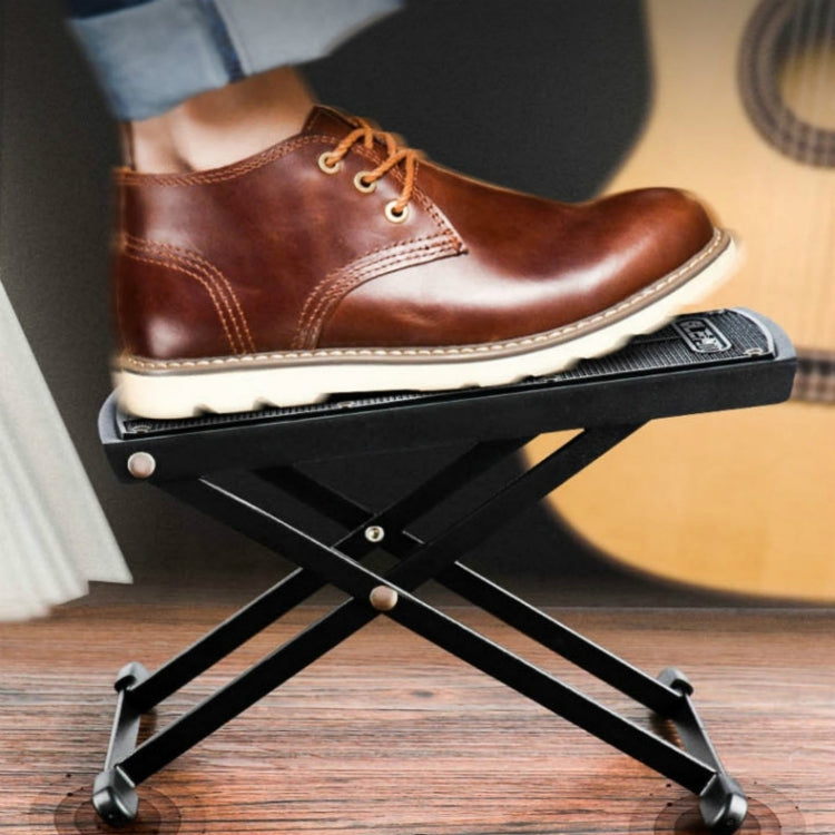 6-speed Adjustable Guitar Footrest Non-slip Panel Guitar Playing Pedal, 6-speed