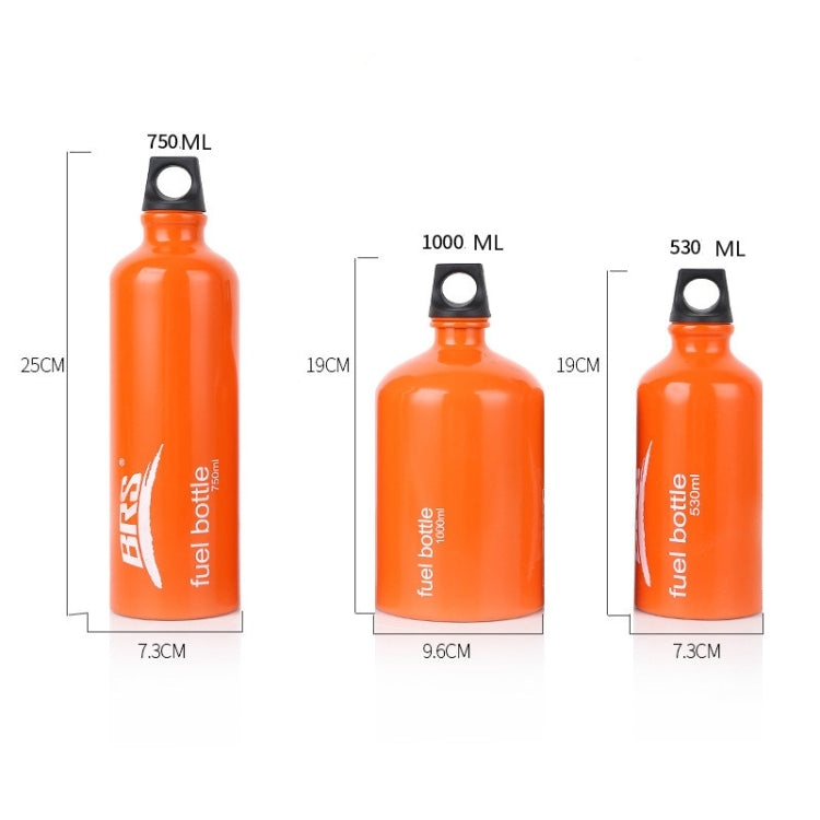 BRS Outdoor Fuel Portable Aluminum Alloy Oil Bottle, 750 ML, 1000 ML, 530 ML