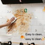 5 PCS Kitchen Cabinet Stove Range Hood Oil-Proof Self-Adhesive Sticker, Transparent Type