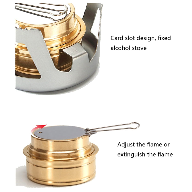 Outdoor Camping Alcohol Stove Vaporized Liquid Alcohol Atove Mini Alcohol Stove Portable Creative Alcohol Stove, Gold, Gray, Dark Green
