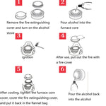 Outdoor Camping Alcohol Stove Vaporized Liquid Alcohol Atove Mini Alcohol Stove Portable Creative Alcohol Stove, Gold, Gray, Dark Green