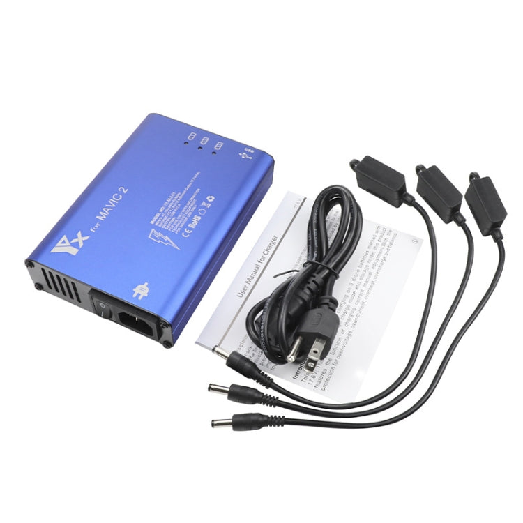 YX For DJI MAVIC 2  Aluminum Alloy Charger with Switch, US Plug