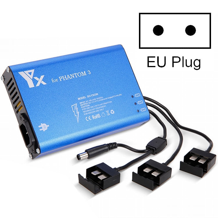 4 in 1 Parallel Power Hub Intelligent Battery Controller Charger for DJI Phantom 3 Standard SE FPV Drone, EU Plug, UK Plug, AU Plug