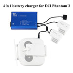 4 in 1 Parallel Power Hub Intelligent Battery Controller Charger for DJI Phantom 3 Standard SE FPV Drone, EU Plug, UK Plug, AU Plug