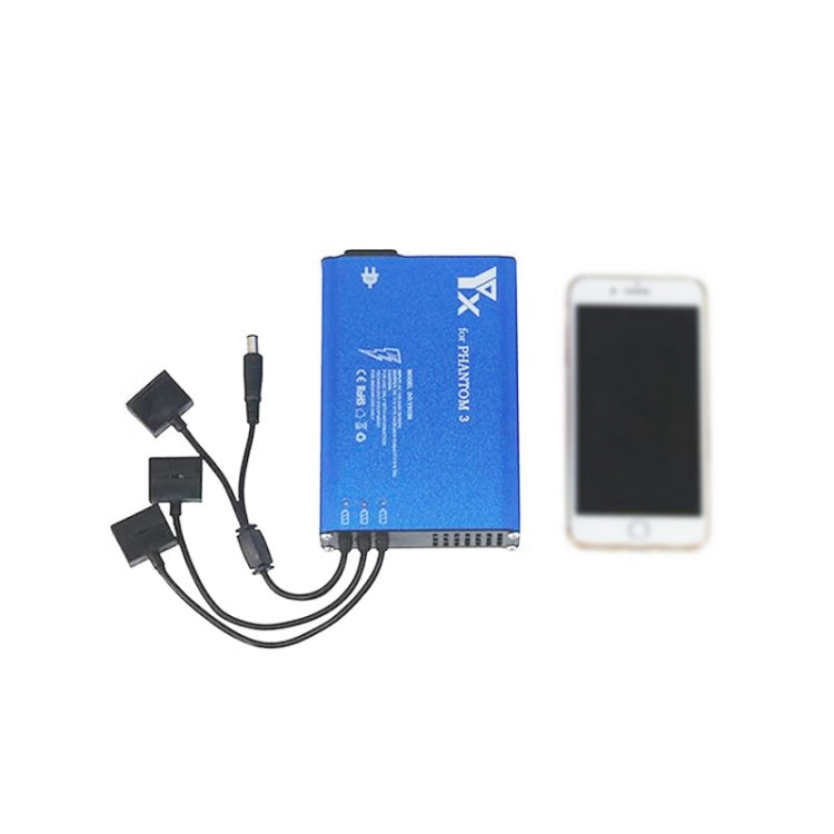 4 in 1 Parallel Power Hub Intelligent Battery Controller Charger for DJI Phantom 3 Standard SE FPV Drone, EU Plug, UK Plug, AU Plug