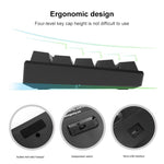 RK61 61 Keys Bluetooth / Wireless Dual Modes Tablet Mobile Gaming Mechanical Keyboard, Cable Length: 1.5m, Green Shaft, Tea Shaft, Red Shaft