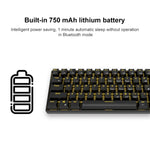 RK61 61 Keys Bluetooth / Wireless Dual Modes Tablet Mobile Gaming Mechanical Keyboard, Cable Length: 1.5m, Green Shaft, Tea Shaft, Red Shaft