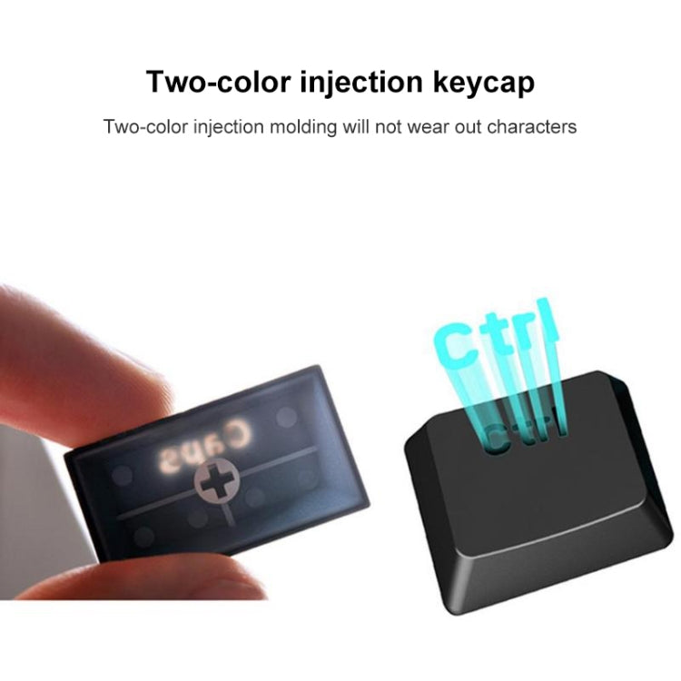 RK61 61 Keys Bluetooth / Wireless Dual Modes Tablet Mobile Gaming Mechanical Keyboard, Cable Length: 1.5m, Green Shaft, Tea Shaft, Red Shaft