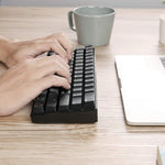 RK61 61 Keys Bluetooth / Wireless Dual Modes Tablet Mobile Gaming Mechanical Keyboard, Cable Length: 1.5m, Green Shaft, Tea Shaft, Red Shaft