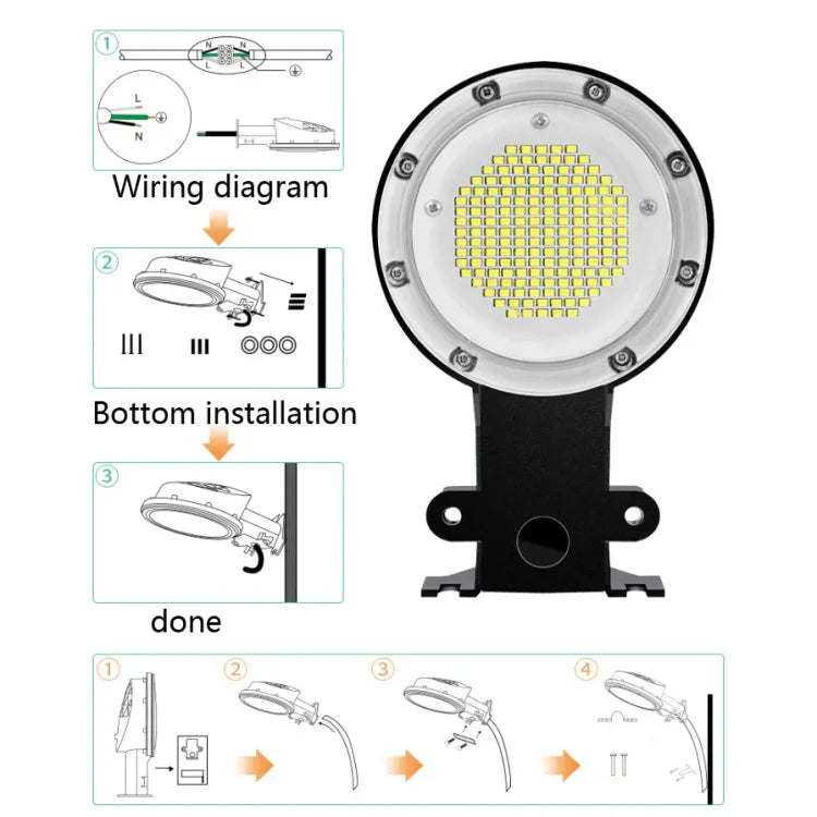 LED Outdoor Light Sensing IP65 Waterproof Wall Lamp Garden Courtyard Street Light, 35W, 50W, 70W, 80W, 100W, 120W