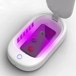 HE01 Sterilization Box  Mobile Phone Disinfection Box UVC Ultraviolet Sterilization Lamp, Grey Lid, Dark Green Lid