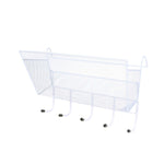 Dormitory Upper Bunk Bedside Storage Rack Bedside Hanging Basket Hook, Black Hanging Basket + Black Hook, White Hanging Basket + White Hook